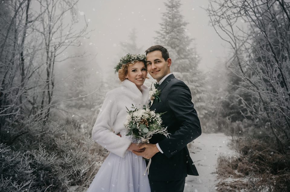 Zimní svatba v Orlických horách
